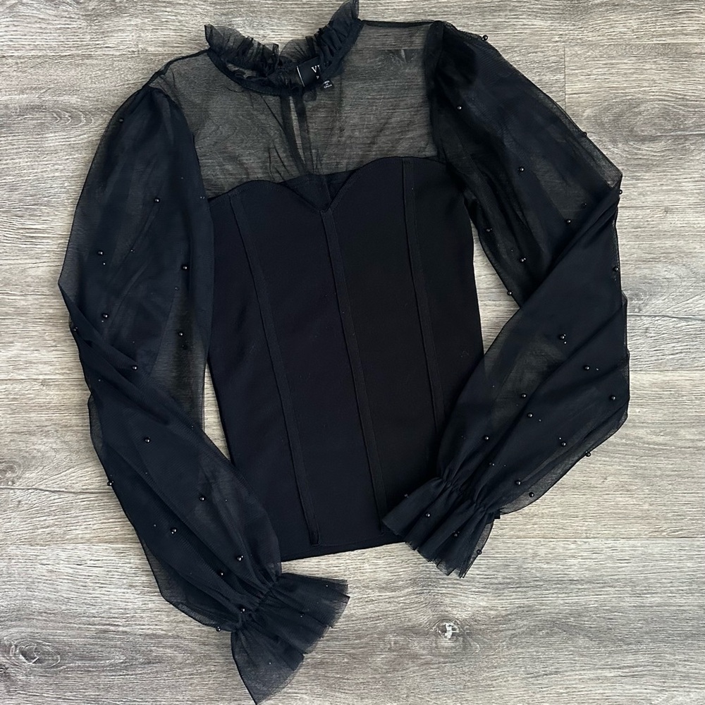 Elegant Black VICI Top